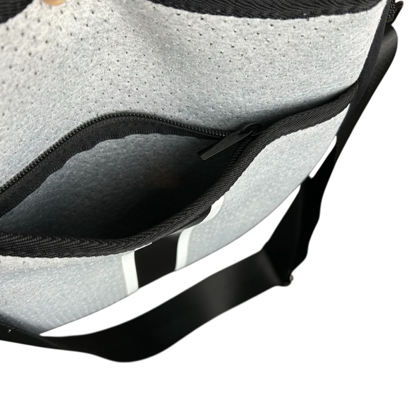 Haute Shore Jeri Cult Crossbody Bag Gray Black Perforated Neoprene Travel Bag - Picture 3 of 9